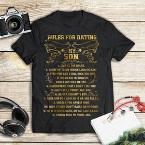 Rules for dating my Son Mommy T-Shirt